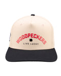 Fayetteville Woodpecker Black Clover Superstition Adjustable Cap  Front 
