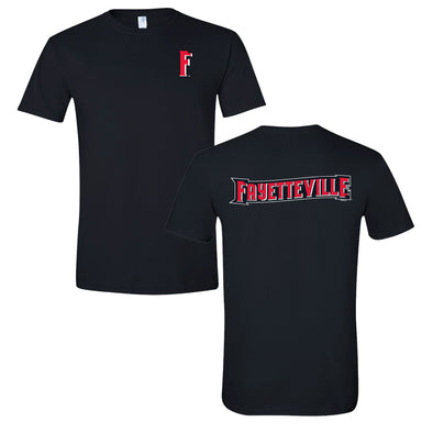 Fayetteville Woodpeckers Bimm Ridder Front & Back Road Jersey T-shirt 
