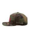 Fayetteville Woodpeckers Black Clover Perfect Game Adjustable Cap  side
