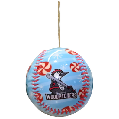 Fayetteville Woodpeckers Bmore Candy Cane Ornament 