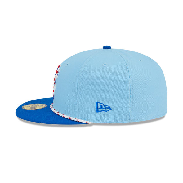 Fayetteville Woodpeckers New Era Authentic July 4th 2025 59Fifty Fitted Cap side