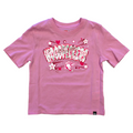 Fayetteville Woodpeckers New Era Girl's Boxy Sequin T-shirt