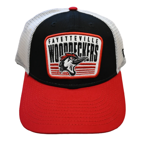 Fayetteville Woodpeckers New Era Youth Patch Trucker Cap 