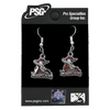 Fayetteville Woodpeckers PSG Primary Earrings