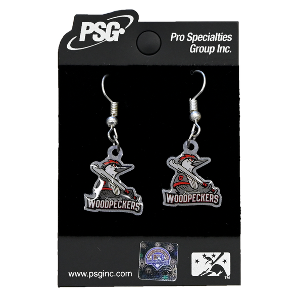 Fayetteville Woodpeckers PSG Primary Earrings