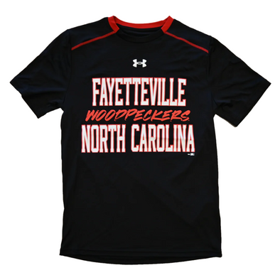 Fayetteville Woodpeckers Under Armour Men's Under Armour Challenger T-shirt front 