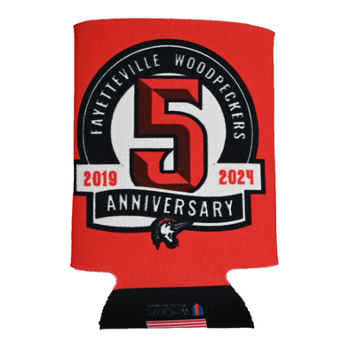 Fayetteville Woodpeckers Wincraft Sports 5th Year Can Cooler red