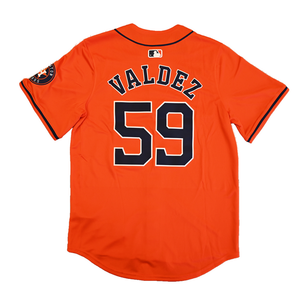 Houston Astros Men's Alternate Valdez Replica Jersey Back 