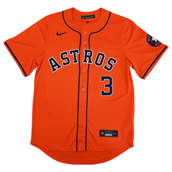 Houston Astros Nike Men's Alternate Replica Pena Jersey  Orange Front 