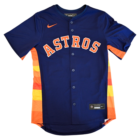Houston Astros Nike Men's Navy Alternate Javier Replica Jersey Front 