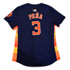 Houston Astros Nike Women's Alternate Replica Pena Jersey Navy Back 