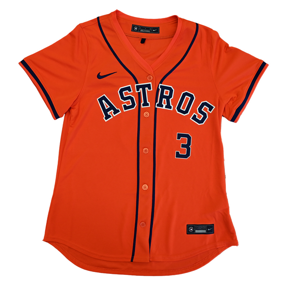 Houston Astros Nike Women's Alternate Replica Pena Jersey Orange Front 