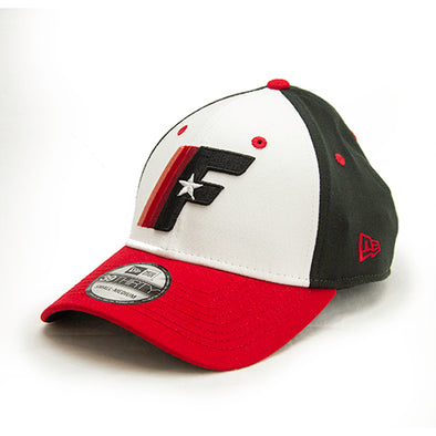 Texas Rangers New Era Top Visor 39THIRTY Flex Hat - Black