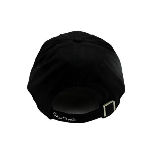 Fayetteville Woodpeckers '47 Brand Women's Home Cap Logo Black  Sparkle Clean Up Cap back 