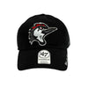 Fayetteville Woodpeckers '47 Brand Women's Home Cap Logo Black Sparkle Clean Up Cap Front 