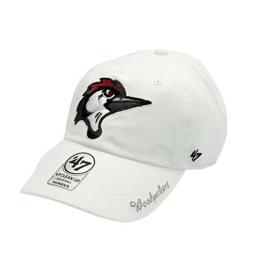 Fayetteville Woodpeckers '47 Brand Women's Home Cap Logo Sparkle Clean Up Cap side 