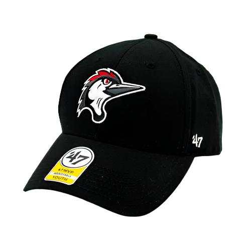 Fayetteville Woodpeckers '47 Youth Brand Home Cap Logo MVP Cap side 