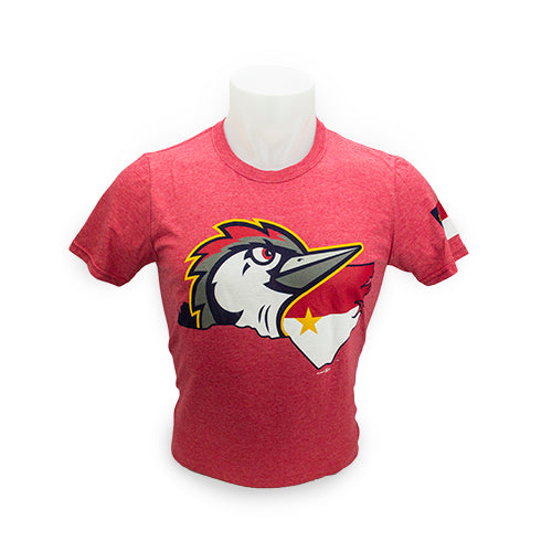 Fayetteville Woodpeckers Bimm Ridder Men's Home State Logo T-Shirt red