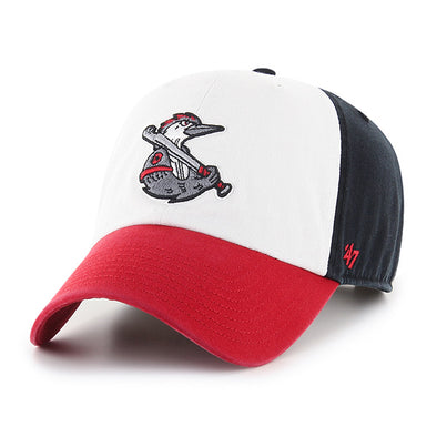 Fayetteville Woodpeckers Men's '47 Brand All American Clean Up Cap front 