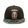 Fayetteville Woodpeckers New Era Authentic Black Ops 59Fifty Fitted Cap front