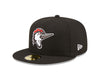 Fayetteville Woodpeckers New Era Authentic Home 59Fifty Fitted Cap side
