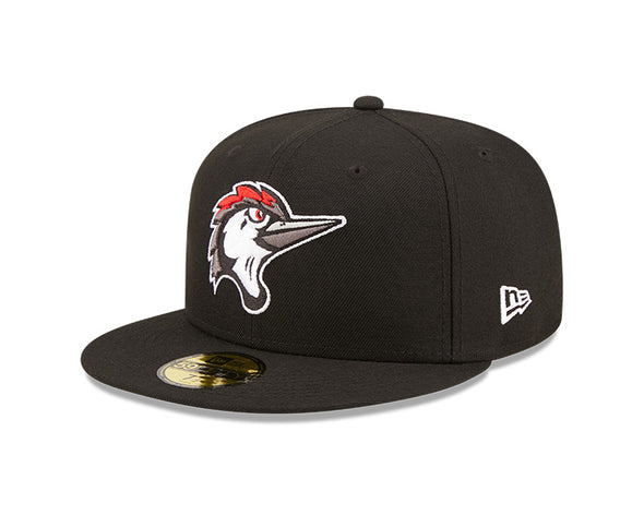 Fayetteville Woodpeckers New Era Authentic Home 59Fifty Fitted Cap side
