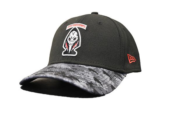 Fayetteville Woodpeckers New Era Black Ops 39Thirty Flex Fit Cap side