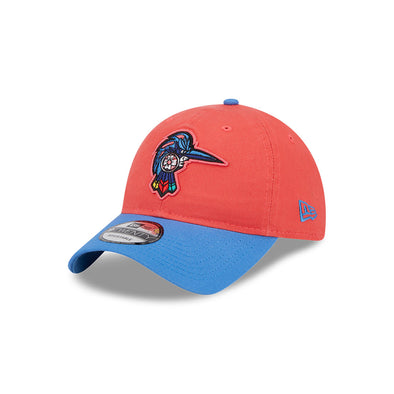 Fayetteville Woodpeckers New Era Guerreros 9Twenty Adjustable Cap front 