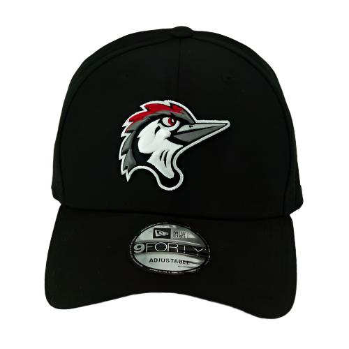 Fayetteville Woodpeckers New Era Home Cap Logo 9Forty Adjustable Cap front 