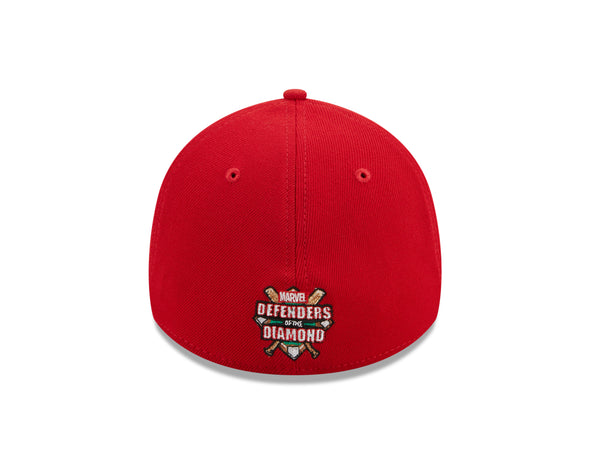 Fayetteville Woodpeckers New Era Marvels 39Thirty Flex Fit Cap back 