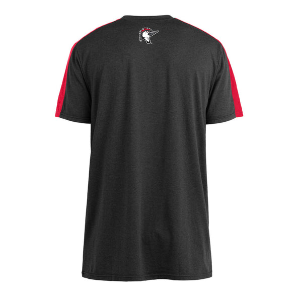 Fayetteville Woodpeckers New Era Men's Spandex Insert T-Shirt back 
