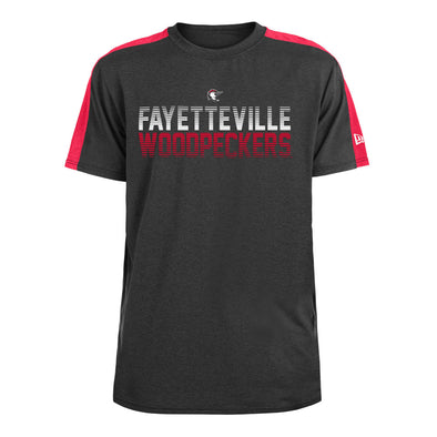 Fayetteville Woodpeckers New Era Men's Spandex Insert T-Shirt front 